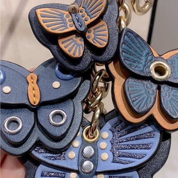 NWT Coach Butterfly Cluster Charm - Picture 3 of 7